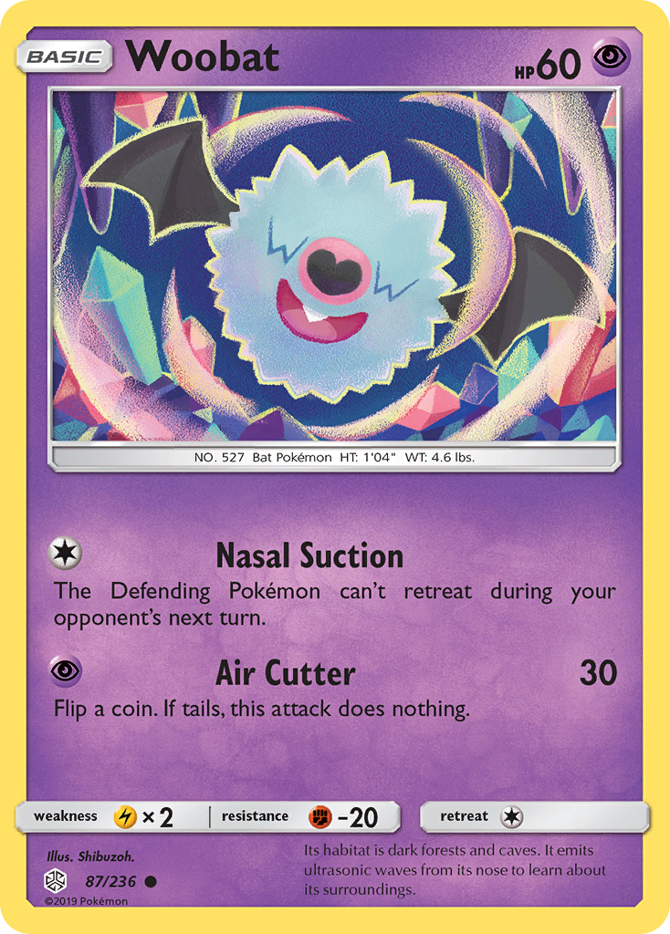 Woobat (87/236) [Sun & Moon: Cosmic Eclipse] | Pegasus Games WI