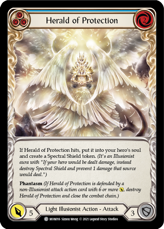 Herald of Protection (Blue) [MON016] 1st Edition Normal | Pegasus Games WI