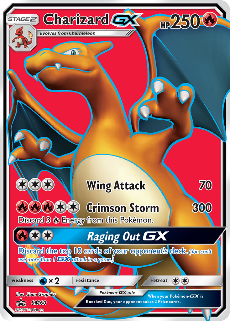 Charizard GX (SM60) (Jumbo Card) [Sun & Moon: Black Star Promos] | Pegasus Games WI