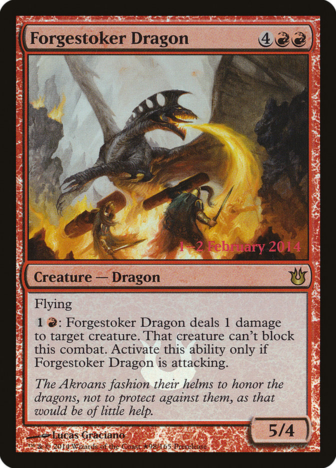 Forgestoker Dragon [Born of the Gods Prerelease Promos] | Pegasus Games WI