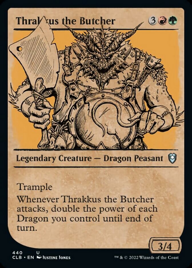Thrakkus the Butcher (Showcase) [Commander Legends: Battle for Baldur's Gate] | Pegasus Games WI