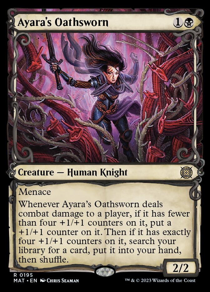 Ayara's Oathsworn (Showcase Halo Foil) [March of the Machine: The Aftermath] | Pegasus Games WI