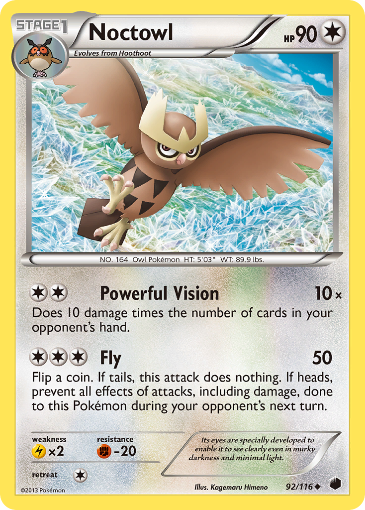 Noctowl (92/116) [Black & White: Plasma Freeze] | Pegasus Games WI