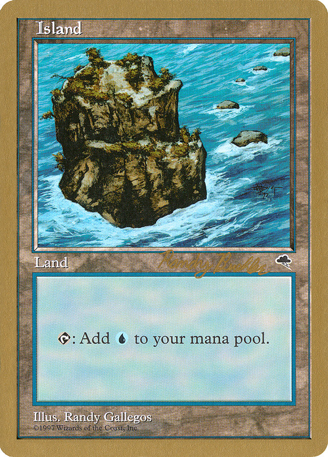 Island (rb335) (Randy Buehler) [World Championship Decks 1998] | Pegasus Games WI