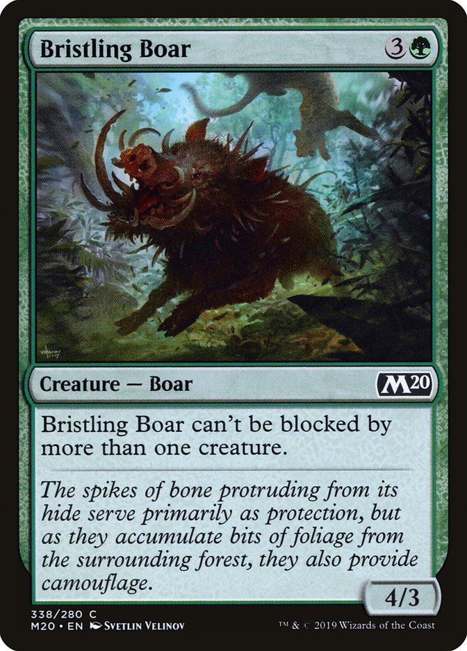 Bristling Boar [Core Set 2020] | Pegasus Games WI