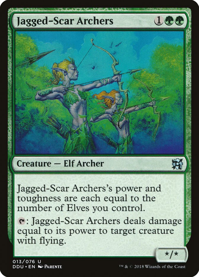 Jagged-Scar Archers [Duel Decks: Elves vs. Inventors] | Pegasus Games WI