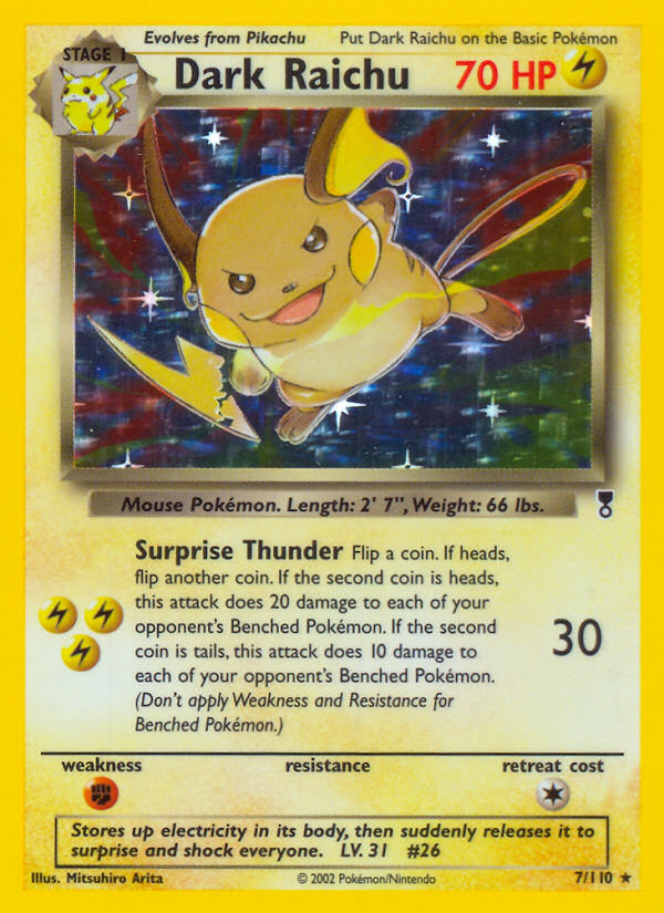 Dark Raichu (7/110) [Legendary Collection] | Pegasus Games WI