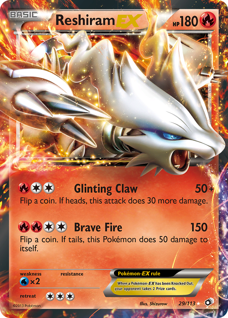 Reshiram EX (29/113) [Black & White: Legendary Treasures] | Pegasus Games WI