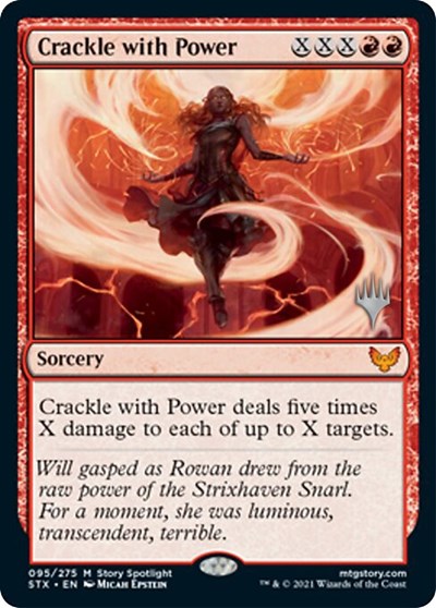 Crackle with Power (Promo Pack) [Strixhaven: School of Mages Promos] | Pegasus Games WI