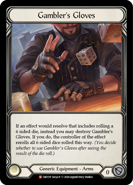 Gambler's Gloves [CRU179] (Crucible of War)  1st Edition Normal | Pegasus Games WI