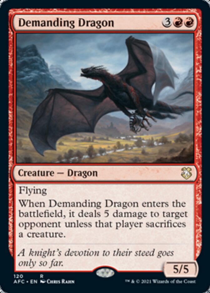 Demanding Dragon [Dungeons & Dragons: Adventures in the Forgotten Realms Commander] | Pegasus Games WI