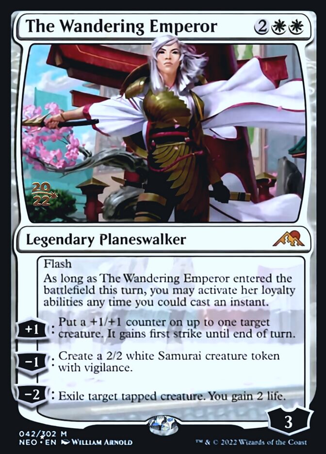 The Wandering Emperor [Kamigawa: Neon Dynasty Prerelease Promos] | Pegasus Games WI