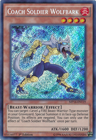 Coach Soldier Wolfbark [MP14-EN119] Secret Rare | Pegasus Games WI