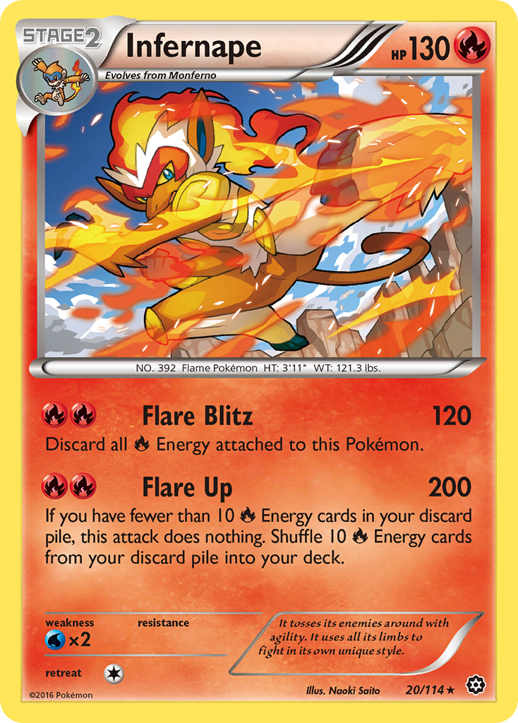 Infernape (20/114) [XY: Steam Siege] | Pegasus Games WI
