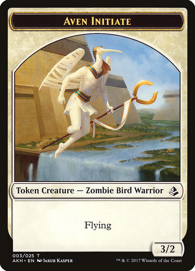 Aven Initiate Token [Amonkhet Tokens] | Pegasus Games WI