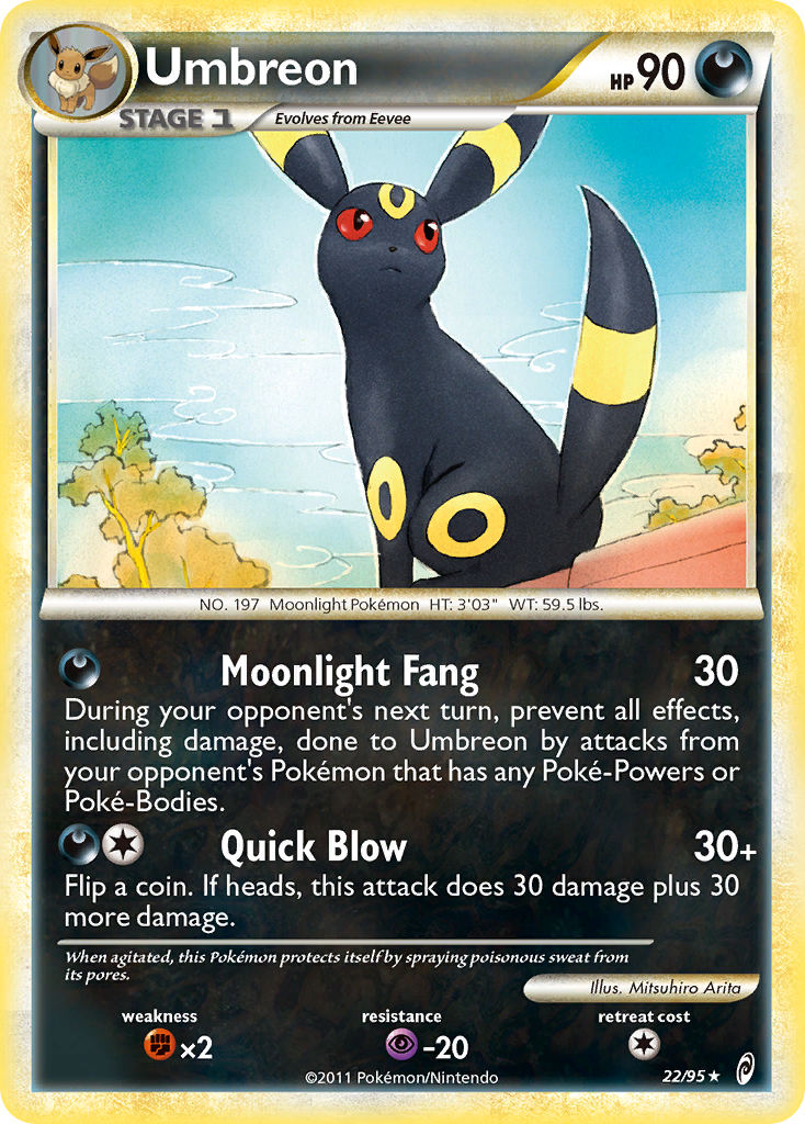 Umbreon (22/95) [HeartGold & SoulSilver: Call of Legends] | Pegasus Games WI