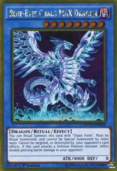 Blue-Eyes Chaos MAX Dragon [MVP1-ENG04] Gold Rare | Pegasus Games WI