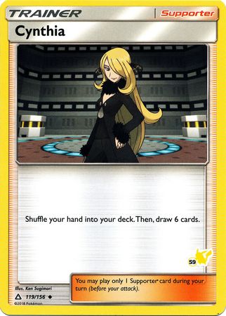 Cynthia (119/156) (Pikachu Stamp #59) [Battle Academy 2020] | Pegasus Games WI