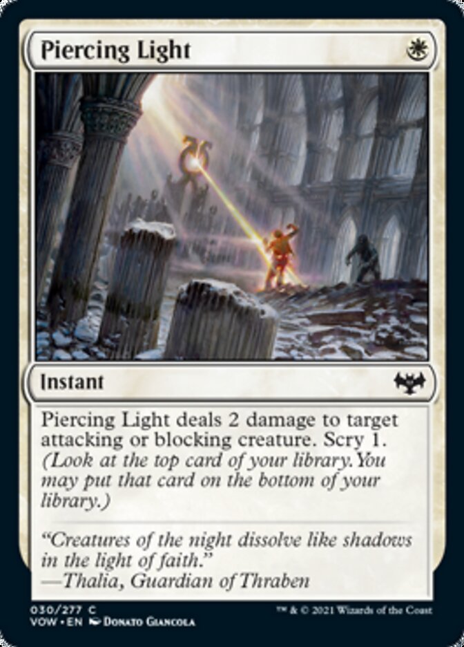 Piercing Light [Innistrad: Crimson Vow] | Pegasus Games WI