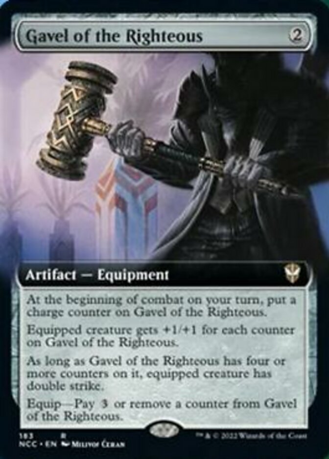 Gavel of the Righteous (Extended Art) [Streets of New Capenna Commander] | Pegasus Games WI