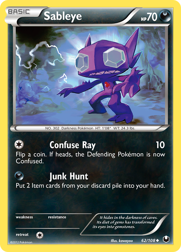 Sableye (62/108) [Black & White: Dark Explorers] | Pegasus Games WI