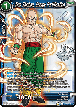 Tien Shinhan, Energy Fortification (Common) [BT13-045] | Pegasus Games WI