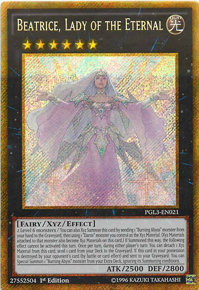 Beatrice, Lady of the Eternal [PGL3-EN021] Gold Secret Rare | Pegasus Games WI