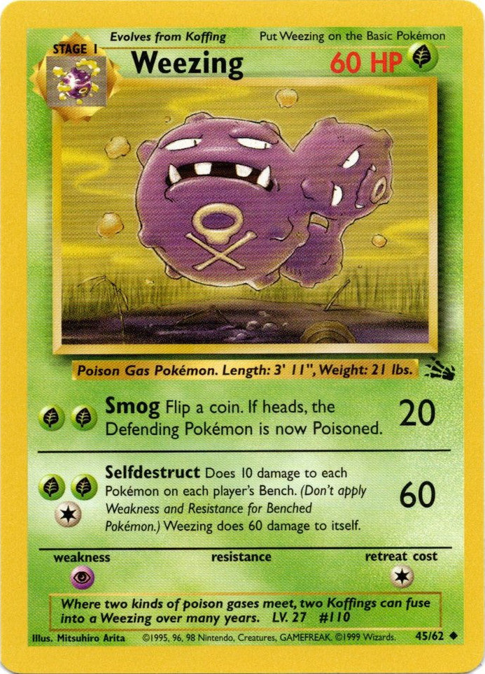 Weezing (45/62) [Fossil Unlimited] | Pegasus Games WI