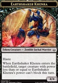 Earthshaker Khenra // Cat Double-Sided Token [Hour of Devastation Tokens] | Pegasus Games WI