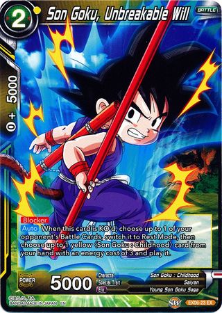 Son Goku, Unbreakable Will [EX06-23] | Pegasus Games WI