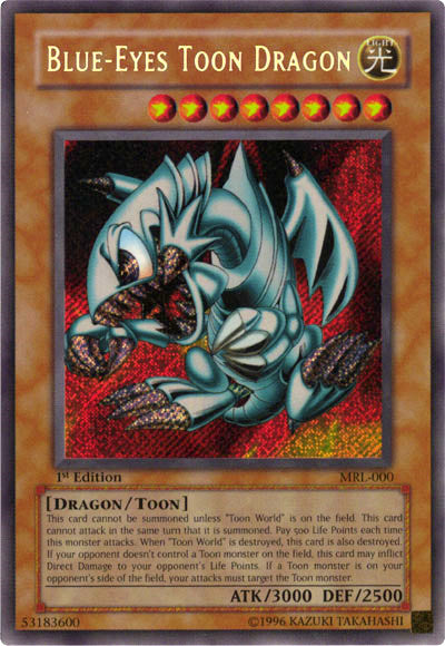 Blue-Eyes Toon Dragon [MRL-000] Secret Rare | Pegasus Games WI