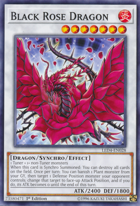 Black Rose Dragon [LED4-EN028] Common | Pegasus Games WI