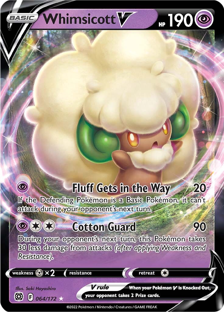 Whimsicott V (064/172) [Sword & Shield: Brilliant Stars] | Pegasus Games WI