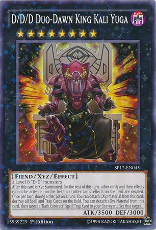 D/D/D Duo-Dawn King Kali Yuga (Starfoil) [SP17-EN045] Starfoil Rare | Pegasus Games WI