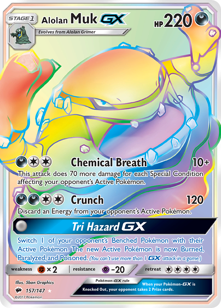 Alolan Muk GX (157/147) [Sun & Moon: Burning Shadows] | Pegasus Games WI