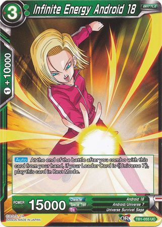 Infinite Energy Android 18 [TB1-055] | Pegasus Games WI