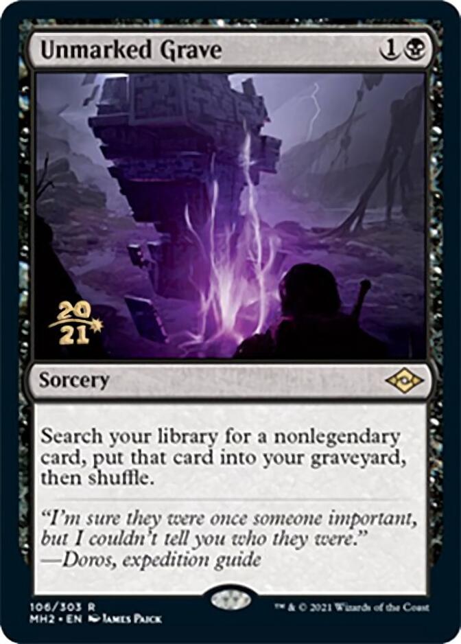 Unmarked Grave [Modern Horizons 2 Prerelease Promos] | Pegasus Games WI