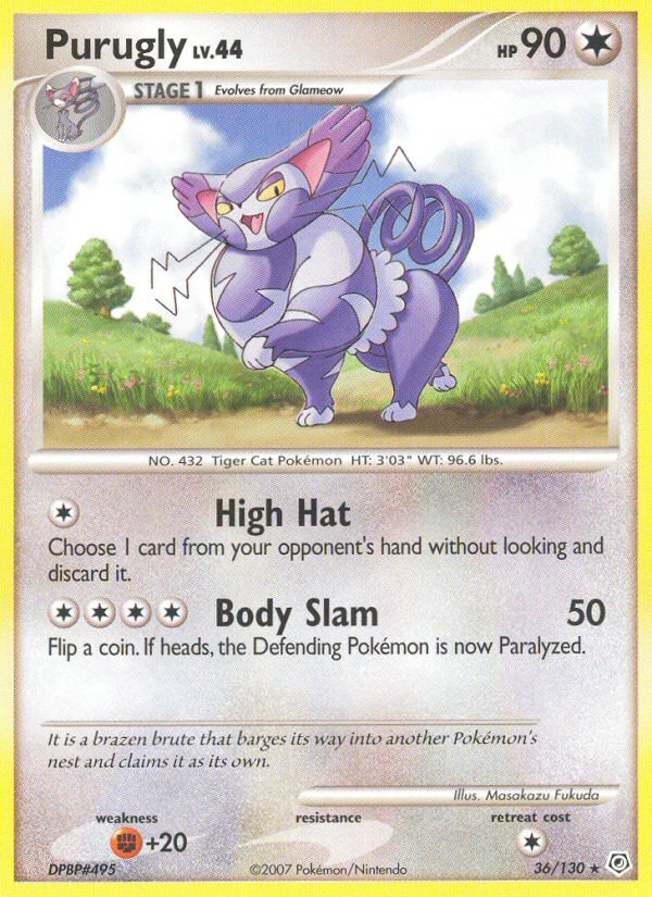 Purugly (36/130) [Diamond & Pearl: Base Set] | Pegasus Games WI