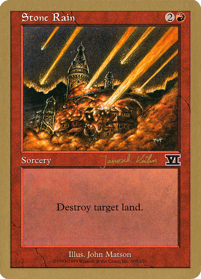 Stone Rain (Janosch Kuhn) [World Championship Decks 2000] | Pegasus Games WI