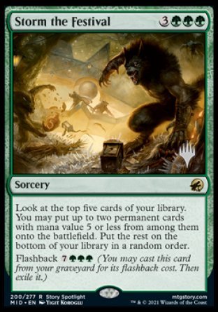Storm the Festival (Promo Pack) [Innistrad: Midnight Hunt Promos] | Pegasus Games WI