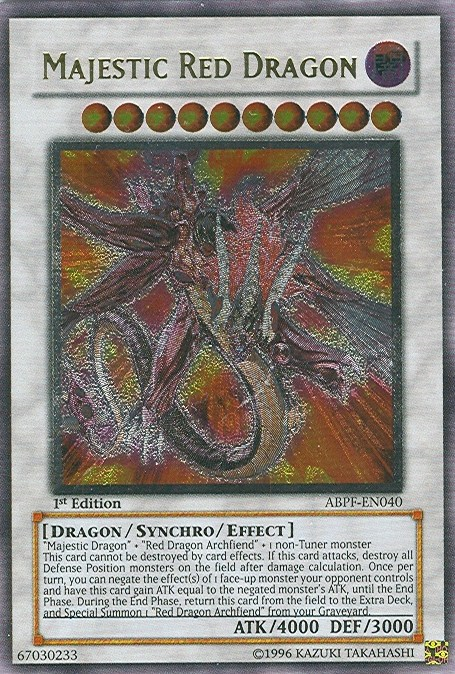 Majestic Red Dragon (UTR) [ABPF-EN040] Ultimate Rare | Pegasus Games WI