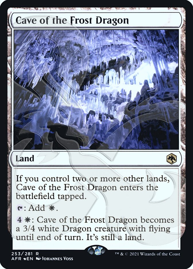 Cave of the Frost Dragon (Ampersand Promo) [Dungeons & Dragons: Adventures in the Forgotten Realms Promos] | Pegasus Games WI