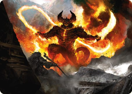The Balrog, Flame of Udun Art Card [The Lord of the Rings: Tales of Middle-earth Art Series] | Pegasus Games WI