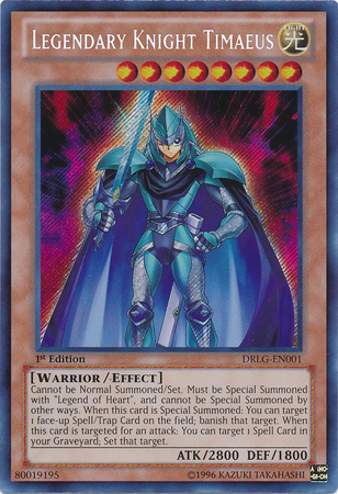 Legendary Knight Timaeus [DRLG-EN001] Secret Rare | Pegasus Games WI