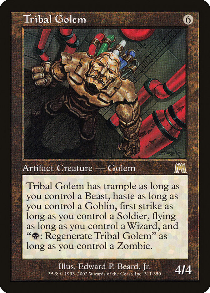 Tribal Golem [Onslaught] | Pegasus Games WI