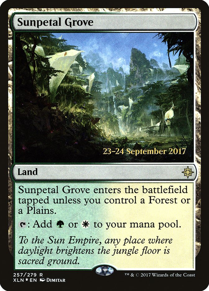 Sunpetal Grove [Ixalan Prerelease Promos] | Pegasus Games WI