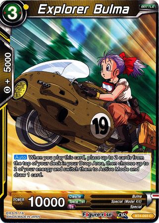 Explorer Bulma [BT4-093] | Pegasus Games WI