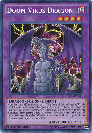 Doom Virus Dragon [DRL2-EN003] Secret Rare | Pegasus Games WI