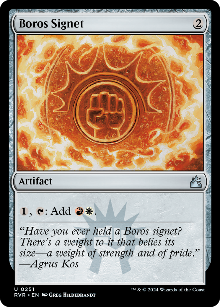 Boros Signet [Ravnica Remastered] | Pegasus Games WI