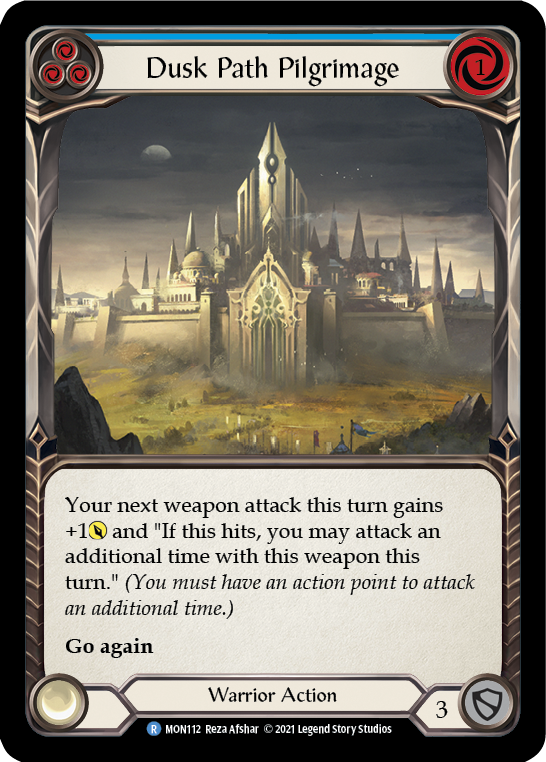 Dusk Path Pilgrimage (Blue) (Rainbow Foil) [MON112-RF] 1st Edition Rainbow Foil | Pegasus Games WI